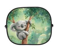 Striefchen® Sonnenschutz für Seitenscheiben Auto für Kinder mit Namensaufdruck (Koala)