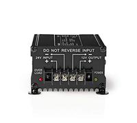 Stromwandler - Auto Angetrieben - 24 V DC - 12 V DC - 120 W - Schraubklemme - Ausgestattet mit Einer Sicherung - Schwarz