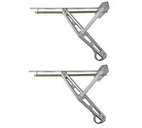 Stützfuß Wohnwagen Ausdrehstütze bis 47 cm / 600 kg Belastung – 2er-Set robuste Steckstützen für Wohnwagen & Anhänger – stabile Stützfüße zur Nivellierung und Sicherung beim Abstellen