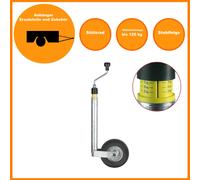 Stützrad 150kg Ø 48mm Rad 220x65mm Stützlastwaage Deichselwaage Stützlastanzeige