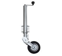 Stützrad Anhänger,Stützräder 500KG Stützlast,Automatik Stützrad 60mm Klappbar,Anhänger Trailer Rad 227x62mm,Schwerlast Stützrad,für Trailer und PKW Anhänger,Robustes und Verstellbares Stützrad