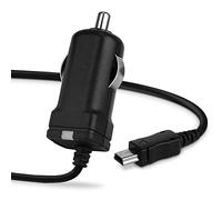 subtel® KFZ Ladegerät 1.1m 1A / 1000mA kompatibel mit Garmin Edge, Drive, DriveAssist, DriveSmart, Nüvi, Oregon, eTrex, GPSMAP 5V Mini USB 24V 12V Stecker Auto Ladekabel KFZ Netzteil Autolader