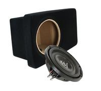 Subwoofer für Audi A4 B5 Avant Ground Zero GZRW 250-D2 FLAT + Seitenteil Gehäuse