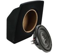 Subwoofer für Audi A6 C6 Avant Ground Zero GZRW 250-D2 FLAT 25cm Bass + Gehäuse