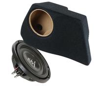 Subwoofer für BMW 1er E87 | Ground Zero GZRW 250-D2 FLAT 25cm Bass + Gehäuse