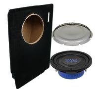 Subwoofer für Dacia Duster 1 Hifonics ZST8D2 20cm Bass + 8 Zoll Woofer Gehäuse