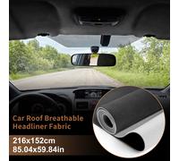 Suede Dachhimmel 216x152cm Innenverkleidung DIY für Auto SUV Schwarz 1St