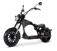 [Summer Deals] Mangosteen M1P Elektromotorrad, 2000 W, 60 V 30 Ah, Bis zu 80 km Reichweite, 45 km/h, 200 kg Max. Traglast Elektroscooter mit hydraulischen Scheibenbremsen, Schwarz