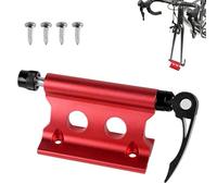 SUPAWAY 1 Stück Fahrradgabelhalterung, Vorderradgabel Fester Clip Aluminiumlegierung Gabelhalterung Fahrrad Vorderradhalter, Fahrrad Gabelhalterung mit Schnellspanner für LKW, SUV und Anhänger (Rot)