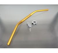 SUPERMOTO ALU LENKER GOLD MATT KONISCH + ADAPTER 22mm auf 28,6 NEU