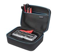 Supremery Tasche kompatibel mit NOCO Boost GB70 Hartschalen-Etui, Stoßfestes Eva-Zubehör-Case mit Reißverschluss & Tragegriff - Schutzbox für Starthilfegerät, Kabel & Zubehör (Schwarz)