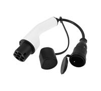 SURIEEN Elektroauto Typ 2 auf Schuko-Ladegerät-Adapter, typ 2 ladekabel schuko Adapter für Elektrofahrzeuge E-Auto E-Motorrad Haushaltssteckdose, 16 A, 3.6 kW
