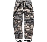Surplus Raw Vintage Airborne Herren Cargo Hose, nightcamo, XL