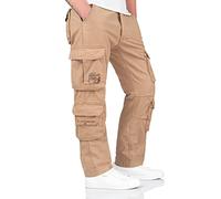 Surplus Raw Vintage Airborne Slimmy Herren Cargo Vintage Hose, Beige, S