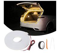 SUV Kofferraumbeleuchtung Led,4M Dynamische Fließender Kofferraum Lichtstreife, wasserdichte, Spurlos Montieren,Geeignet für die Beleuchtung des Kofferraum von SUVs und MPVs,Warmweiß Licht