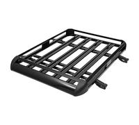SUV Universal Aluminium Dachgepäckträger Korb, Groß Schwarz Dachzelt Auto, Gepäckträger Gepäckkorb, Korb Gepäck Fracht Träger, bis 68kg balastbar, 127x97cm Relingträger