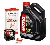 Suzuki GSX 1300 R Hayabusa /SE, 99-15, A1 CK; Motul 10w40 Öl; K&N Ölfilter Set