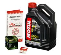 Motul 10W-40 Öl + HiFlo Ölfilter Intruder C800/C, 06-11, BM - Ölwechselset inkl. Motoröl, Filter, Dichtring