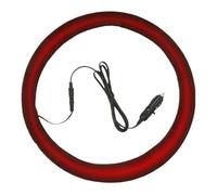 SVCEQZE Lenkradheizung, 38x38cm PU-Leder Beheizbare Lenkradhülle, Beheizter Lenkradschutz, Kabeloser Heizschutz Lenkrader, Automobil Lenkradheizung Abdeckung Für Männer Und Frauen Im Winter Bei