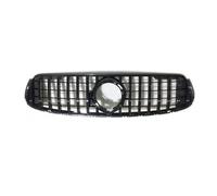 SVTSTRQE Kühlergrill vordere Stoßstange GT Für Mercedes Für Benz GLC-Klasse GLC43 X253 W253 C253 GLC250 GL300 AMG 2020+ Kühlergrill Stoßstange Motorhaube Grill Kühlergrill(Schwarz (mit Netz))