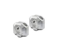 SW-Motech Lenkererhöhung für Ø 28 mm Lenker - H=20 mm. Silbern., silber