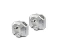 SW-Motech Lenkererhöhung für Ø 28 mm Lenker - H=20 mm. Silbern., silber