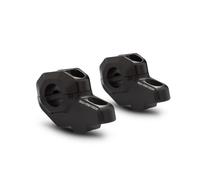 SW-Motech Lenkerverlegung für Ø 22 mm Lenker - H=30 mm. Verlegung um 21 mm. Schwarz., schwarz