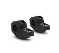 SW-Motech Lenkerverlegung für Ø 22 mm Lenker - H=30 mm. Verlegung um 21 mm. Schwarz., schwarz