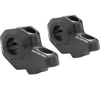 SW-Motech Lenkerverlegung für Ø 22 mm Lenker - H=30 mm. Verlegung um 21 mm. Schwarz., schwarz