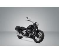 Legend Gear Seitenträger für Harley-Davidson Softail, schwarz schwarz