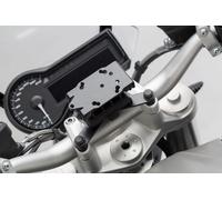 SW-Motech Navi-Halter am Lenker - Schwarz. BMW- / Triumph-Modelle, Himalayan., schwarz