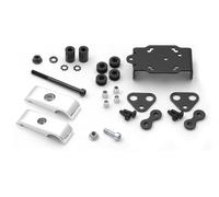 SW-Motech Navi-Halter mit Lenkerklemme - Für Lenker Ø 28 mm. Vibrationsgedämpft. Silbern.