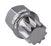 SW-Stahl 02382L-14 Felgenschloss Adapter ABC1 I geeignet für VW I Felgenschlösser lösen I Radsicherung Felgenschloss Demontage Werkzeug I Felgenschloss Ausdreher I Felgensicherung Schlüssel