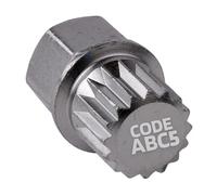 SW-Stahl 02382L-18 Felgenschloss Adapter ABC5 I geeignet für VW I Felgenschlösser lösen I Radsicherung Felgenschloss Demontage Werkzeug I Felgenschloss Ausdreher I Felgensicherung Schlüssel