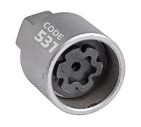 SW-Stahl 02383L-11 Felgenschloss-Adapter Code 531 geeignet für VW I Felgensicherungs-Adapter I Felgenschloss-Schlüssel
