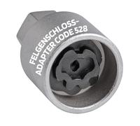 SW-Stahl 02383L-8 Felgenschloss-Demontage-Adapter I geeignet für VW I Adapter 528 I Demontage Werkzeug zum Lösen der Radsicherung I Lösewerkzeug für Felgenschlösser I Felgenschloss Ausdreher
