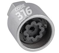 SW-Stahl 02385L-16 Felgenschloss Adapter 316 I geeignet für Mercedes-Benz I Felgenschlösser lösen I Radsicherung Felgenschloss Demontage Werkzeug I Felgenschloss Ausdreher I Felgensicherung Schlüssel