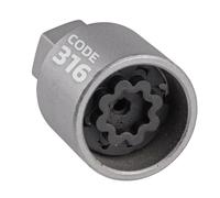 SW-Stahl 02385L-16 Felgensicherung/ Felgenschloss - Adapter geeignet für Mercedes-Benz Adapter 316