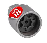 SW-Stahl 02385L-26 Felgenschloss Adapter 326 I geeignet für Mercedes-Benz I Felgenschlösser lösen I Radsicherung Felgenschloss Demontage Werkzeug I Felgenschloss Ausdreher I Felgensicherung Schlüssel