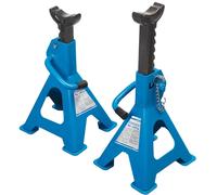 SW-Stahl 20475L Unterstellbock, 6 t, 1 Paar I 2 Stück I Kfz Bock I Unterstellbock höhenverstellbar Auto I Reifen Stützbock I Stützböcke 6t I Arbeitsböcke Metall I Kfz Unterstellböcke Set