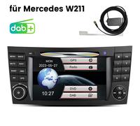 Autoradio GPS Navi DAB+ Android 12 Für Mercedes Benz CLS E-Klasse W211 W219 E200