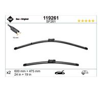 SWF Scheibenwischer VW,AUDI 119261 81B998002,3C1955425B,3C1955426B Wischerblätter,Scheibenwischerblätter,Flachbalkenwischer,Wischblatt 3C1998002