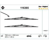 SWF Wischblatt DAS ORIGINAL SET vorne 2x für MERCEDES-BENZ 116365