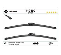 Scheibenwischer SWF 119490, Visioflex Länge 600+500mm, Vorne, 2 Stück