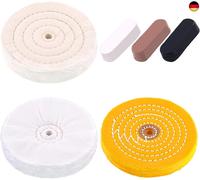 Swpeet 6 Stück 15,2 cm professionelle Polierscheiben mit 3 Farben Polierpaste