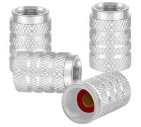 SWSMYZFF Stilvoll Ventilkappen Autoreifen, für Cupra Ateca/Born/E-Racer/Formentor/Leon/TCR Sicher langlebig Reifenventil-Staubschutzkappen,White