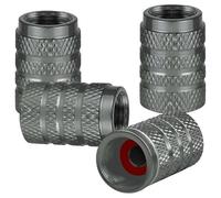 SWSMYZFF Stilvoll Ventilkappen Autoreifen, für Opel Olympia Ascona Calibra Grandland Chevette Sicher langlebig Reifenventil-Staubschutzkappen,Grey