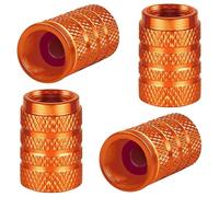 SWSMYZFF Stilvoll Ventilkappen Autoreifen, für Opel Olympia Ascona Calibra Grandland Chevette Sicher langlebig Reifenventil-Staubschutzkappen,Gold