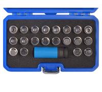 SWSTAHL Felgenschloss Demontageset BMW, 21-tlg. Lösewerkzeugsatz, 02381L