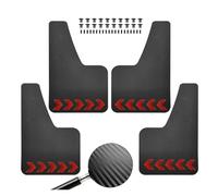 SWVYDC Radschutz Schmutzfänger Passend für Suzuki Jimny Sierra SJ20 JA12 JB23 JB33 JB43 JB53 JB64W JB74W JB64 JB74 Kotflügel Schutzabdeckung Splash Vorne Hinten Spritzschutz(4Pcs with Stickers)